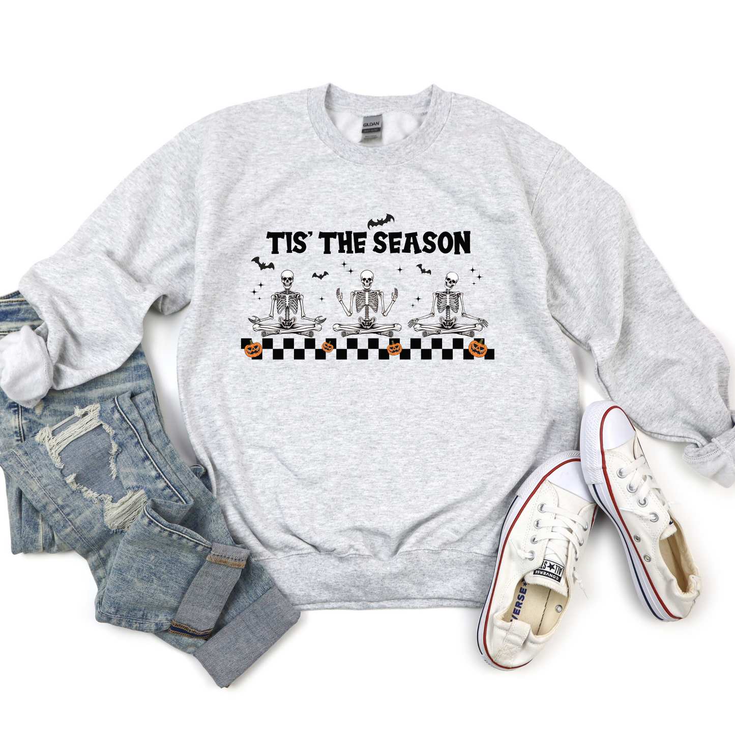 Tis The Season Skelton Crewneck Sweater