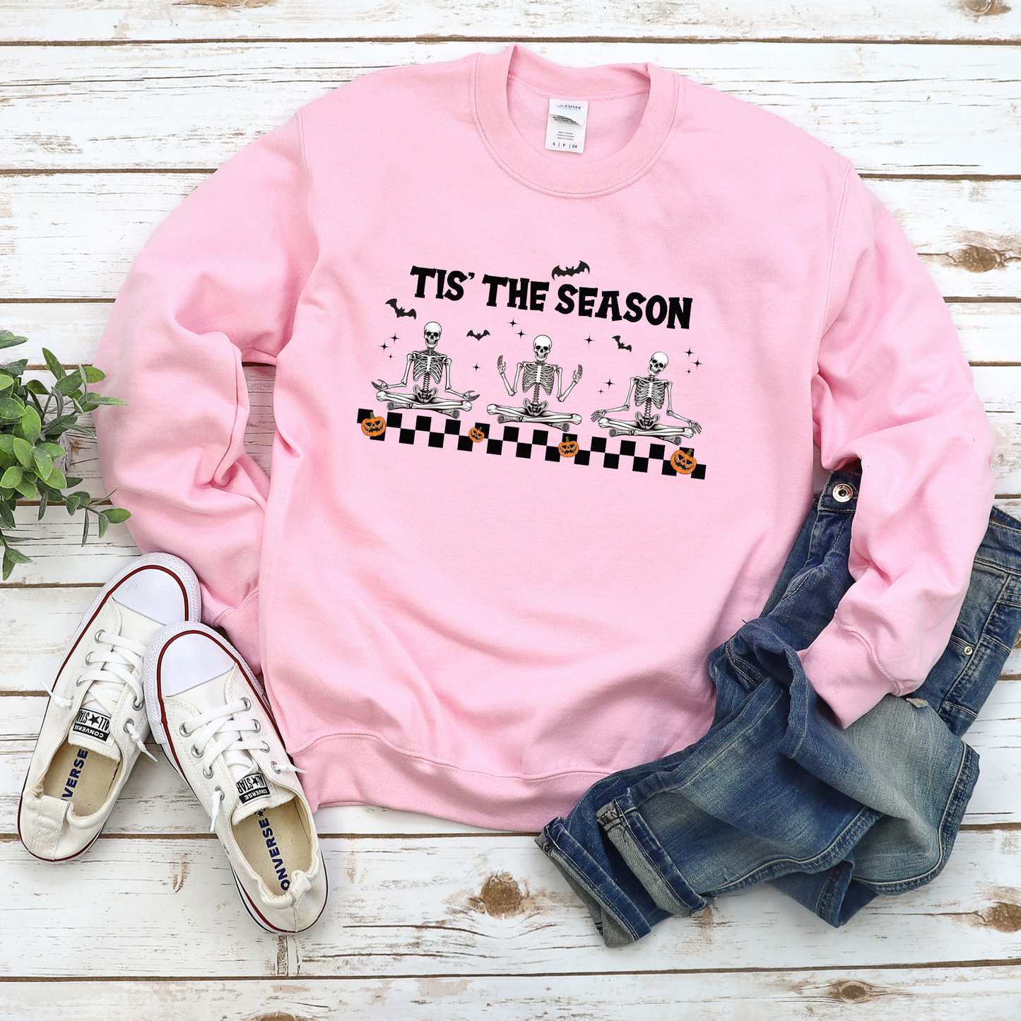 Tis The Season Skelton Crewneck Sweater