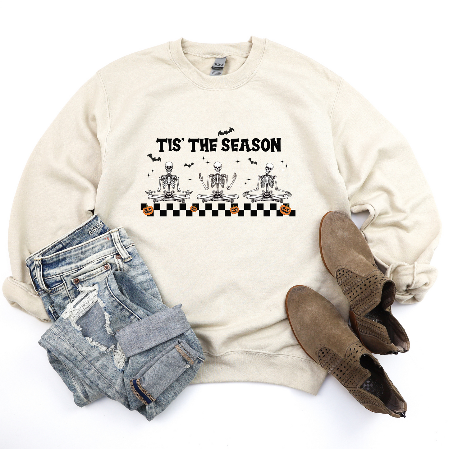 Tis The Season Skelton Crewneck Sweater