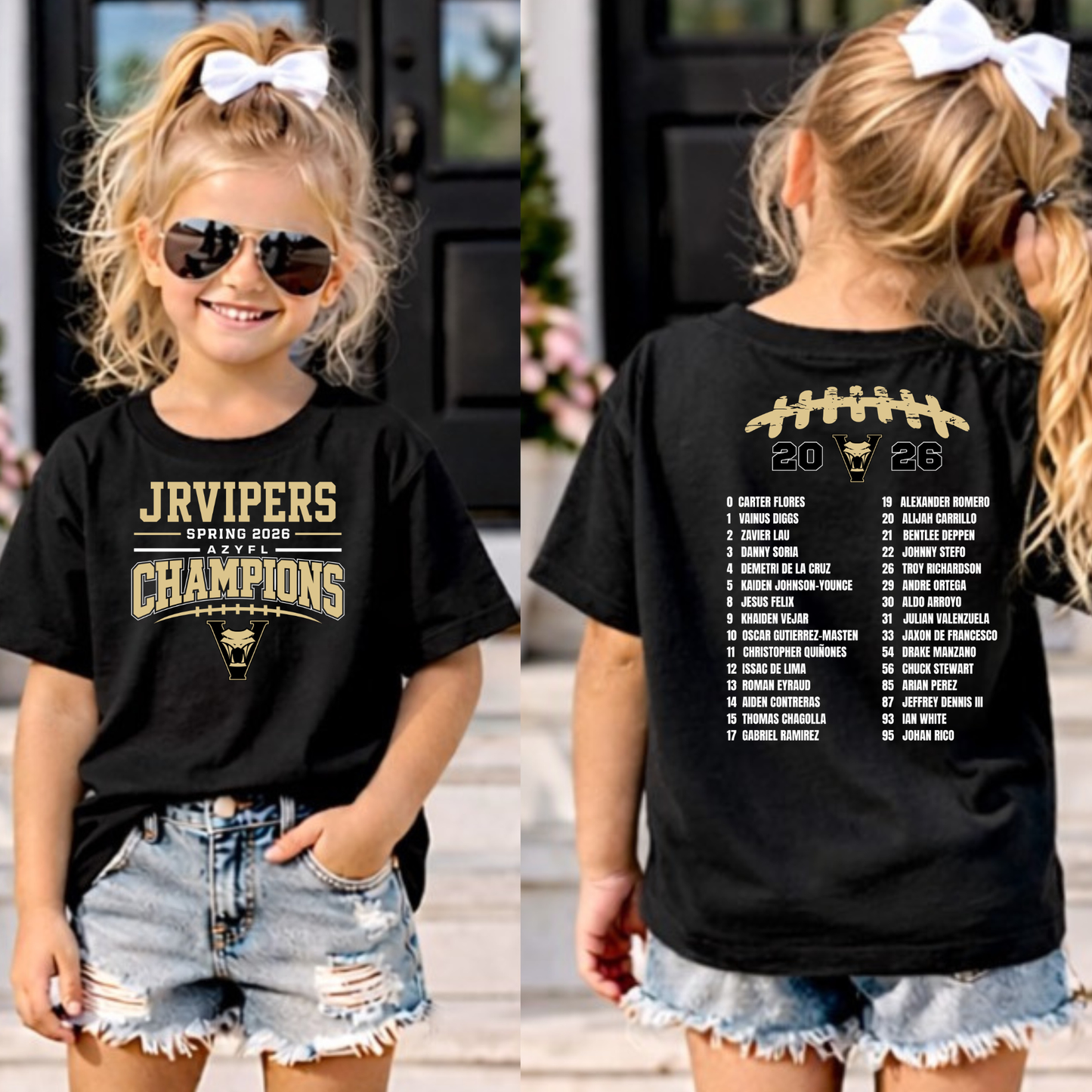 JrVipers Spring 2026 Champions UNISEX Tee - 13U