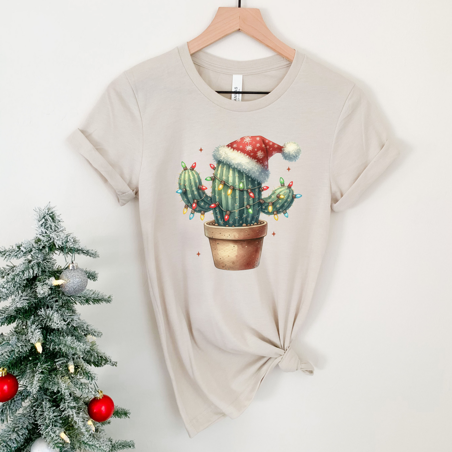 Merry Cactmas Christmas Cactus T-Shirt