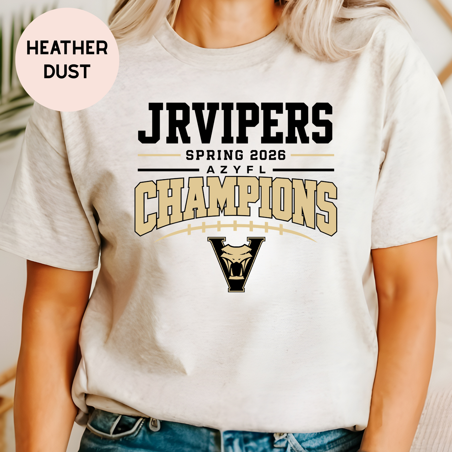 JrVipers Spring 2026 Champions UNISEX Tee - 11U