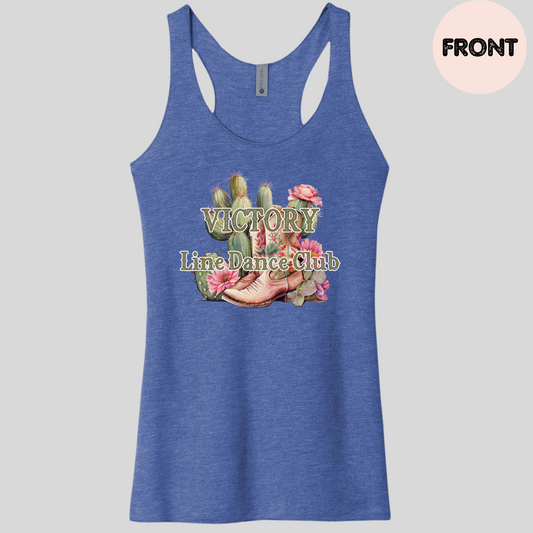 Victory Line Dance Club Women's Racerback Tank