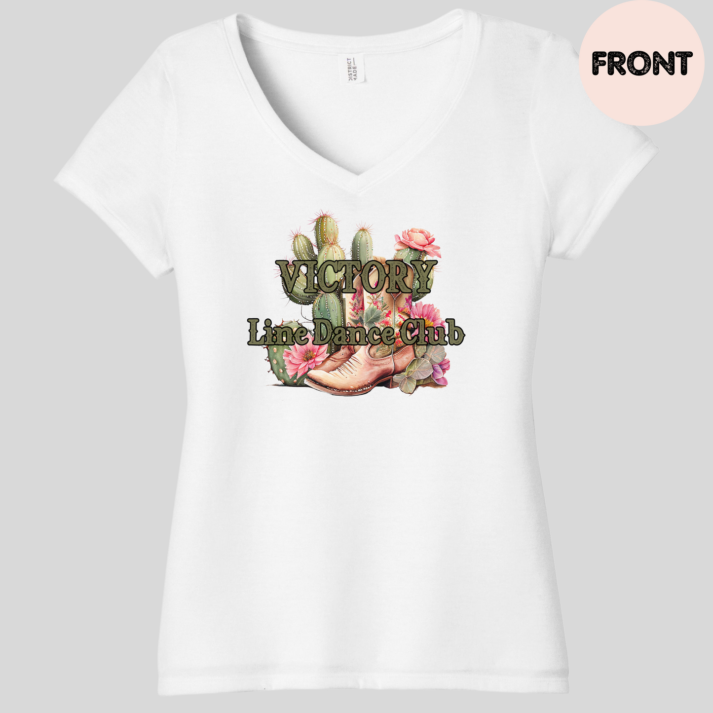 Victory Line Dance Club Women's V-Neck