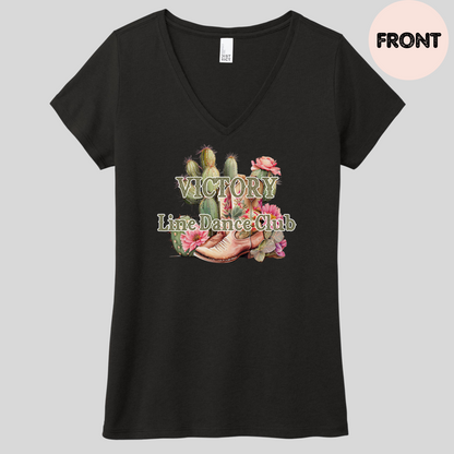 Victory Line Dance Club Women's V-Neck