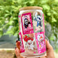 Barbie Lilo and Stich Horror Libbey Can Glass