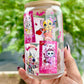 Barbie Lilo and Stich Horror Libbey Can Glass