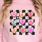 Distressed Valentines Conversation Hearts Crewneck Sweater