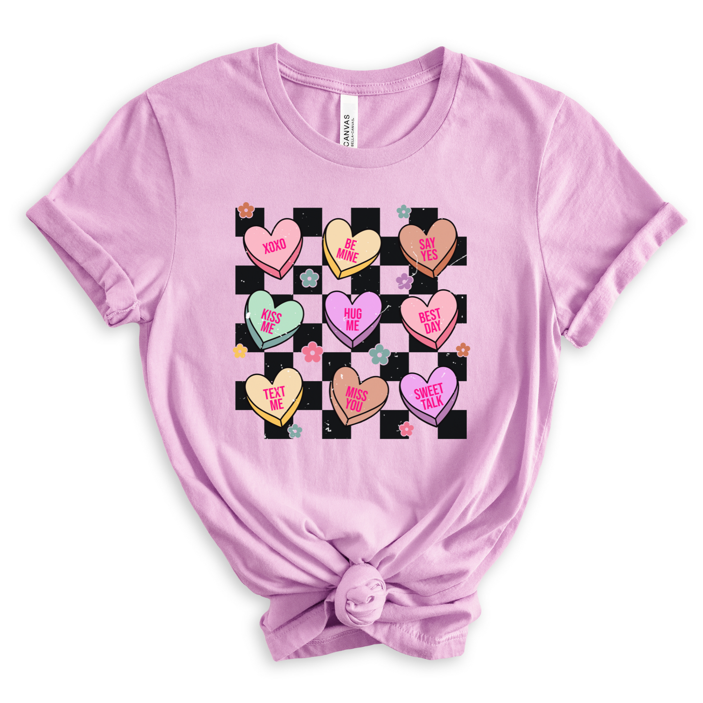 Distressed Valentines Conversation Hearts T-Shirt