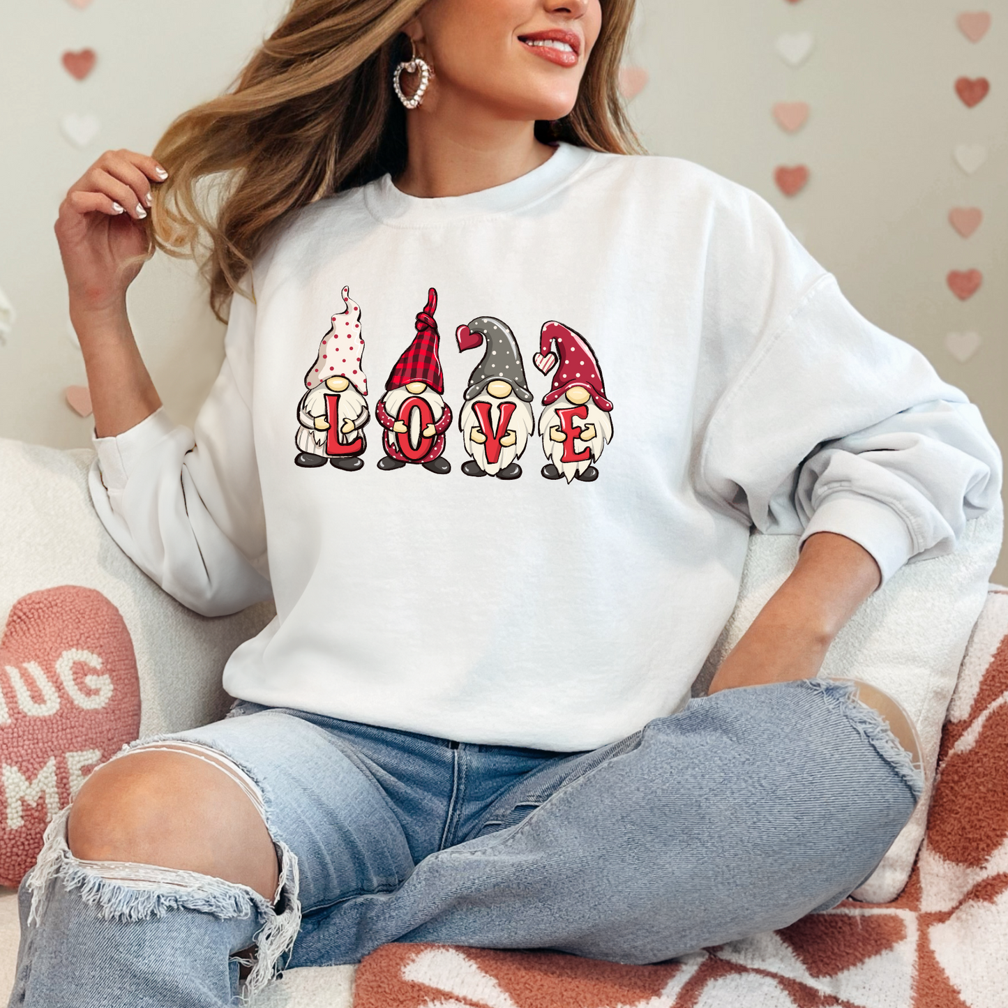 Love Gnomes Crewneck Sweater