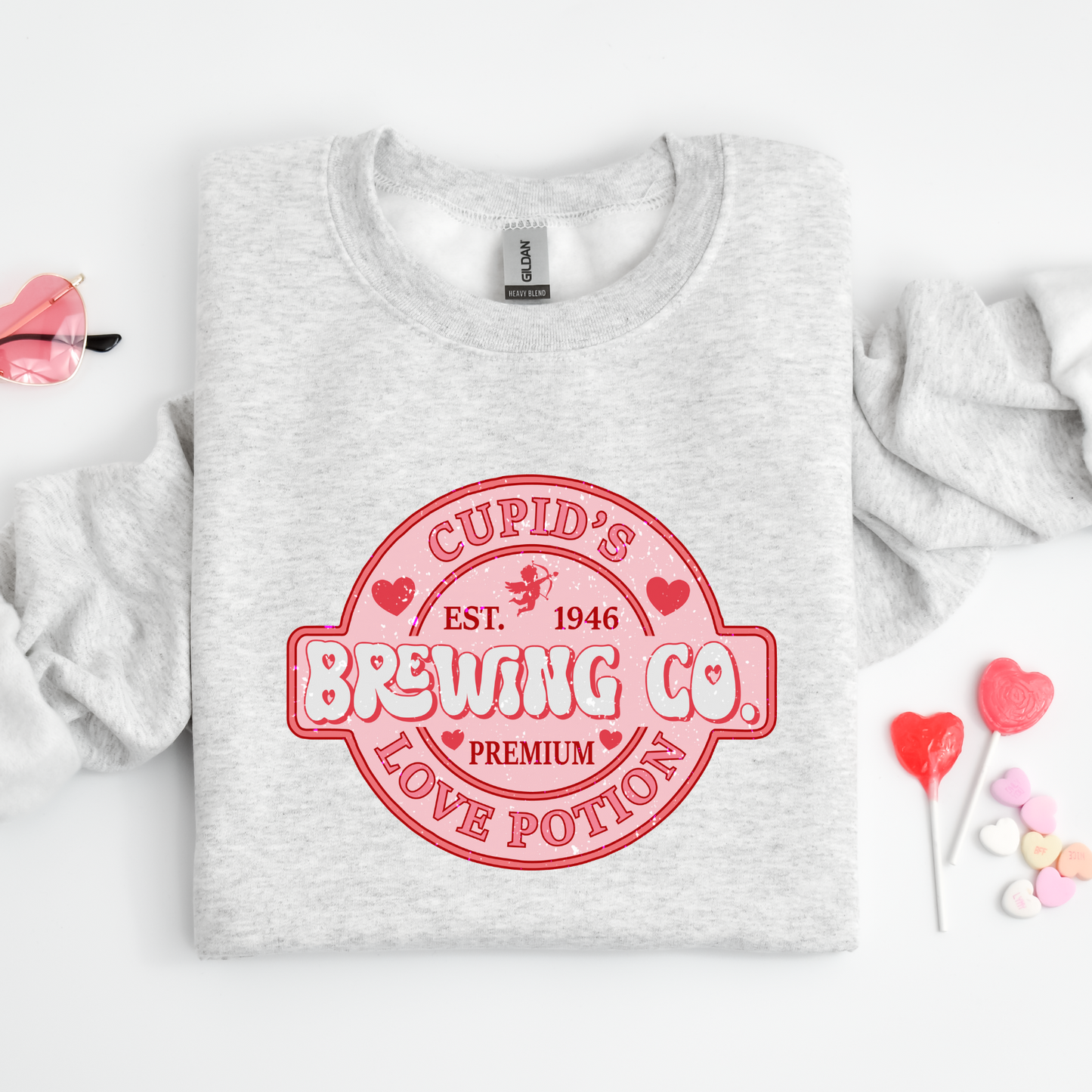 Cupids Brewing Co Love Potions Crewneck Sweater