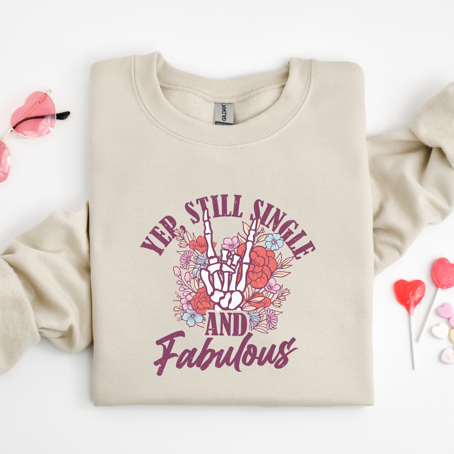 Single and Fabulous Crewneck Sweater