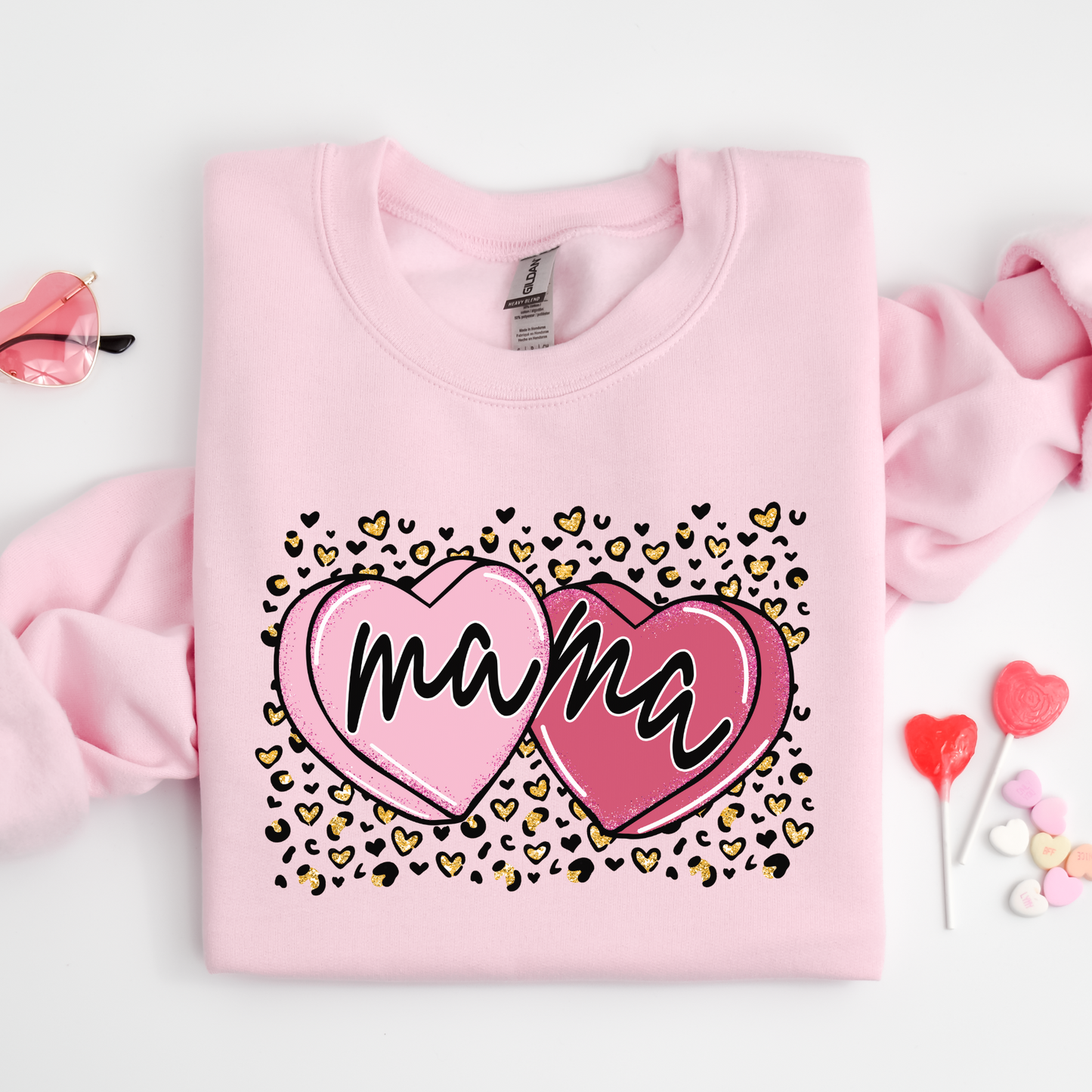 Mama Hearts Crewneck Sweater