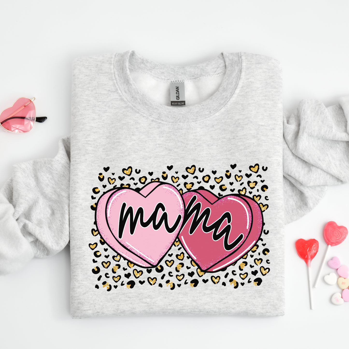 Mama Hearts Crewneck Sweater