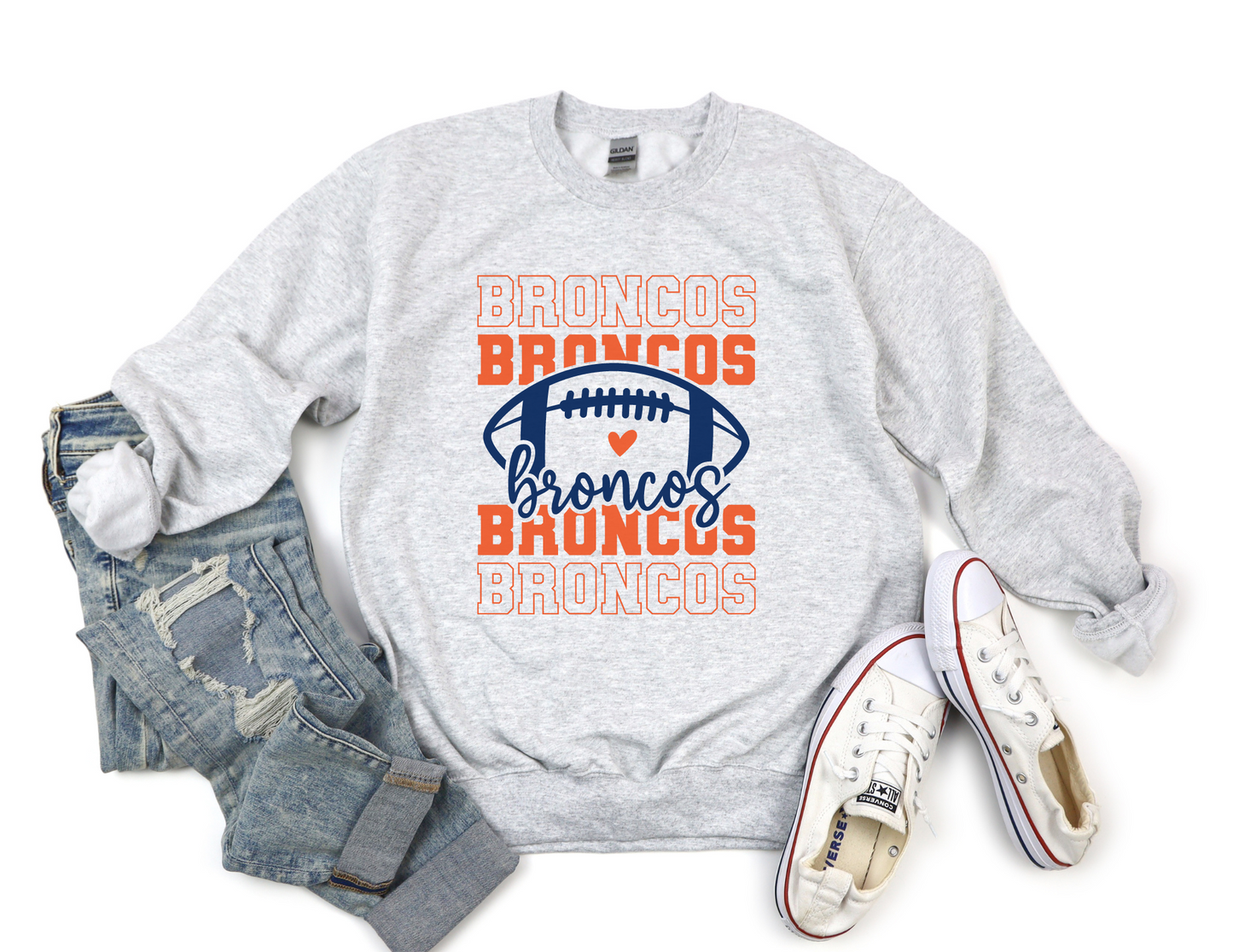 Broncos Stacked Sweater