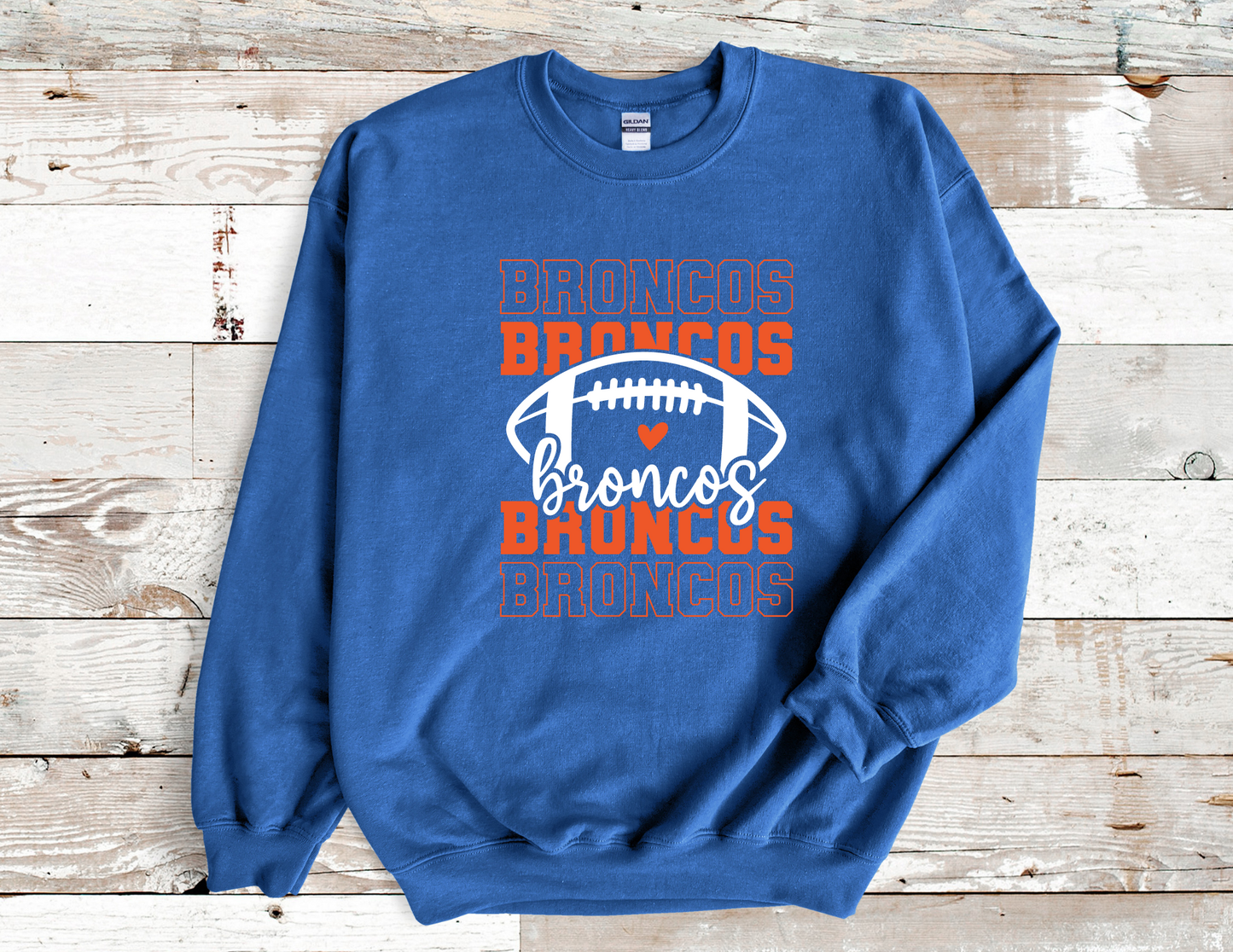 Broncos Stacked Sweater