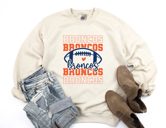Broncos Stacked Sweater