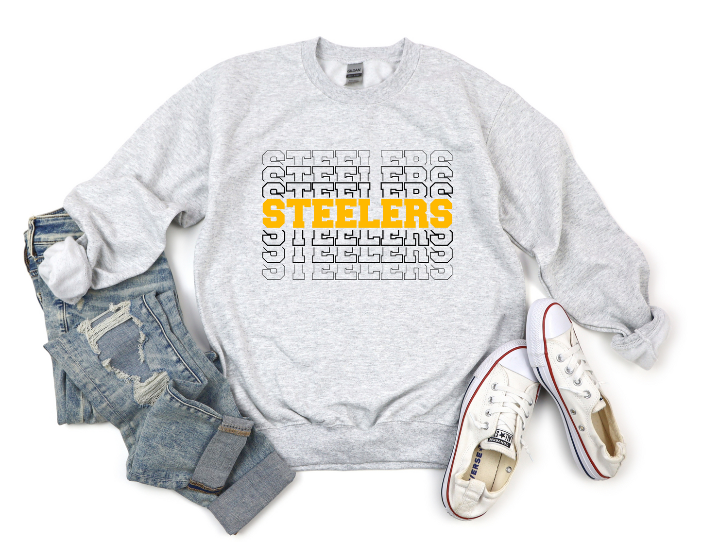 Stacked Steelers Sweater