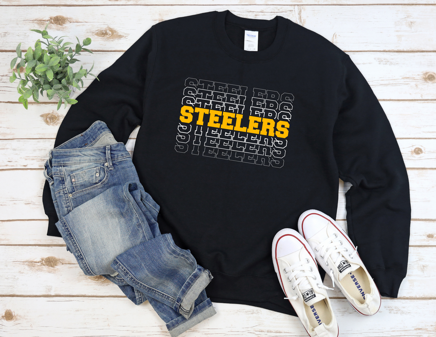 Stacked Steelers Sweater