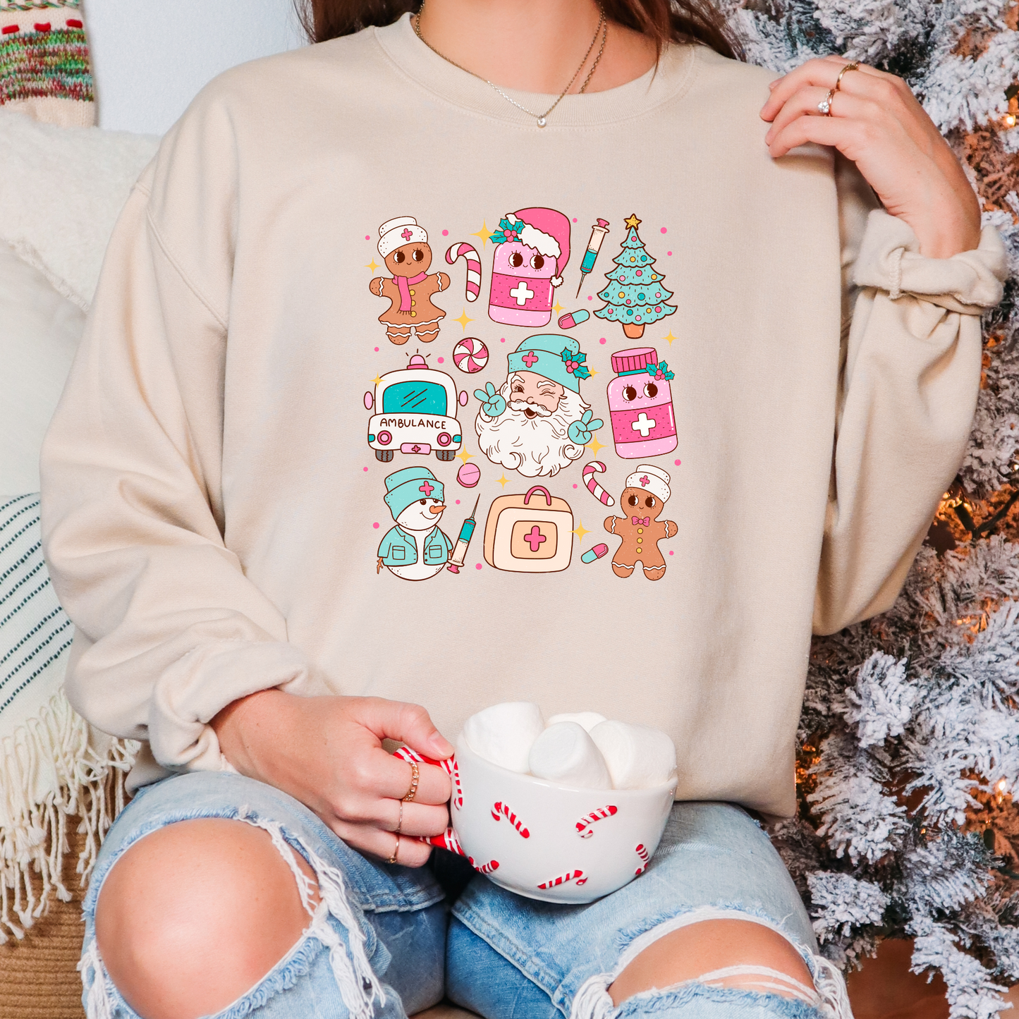 Christmas Healthcare Crewneck