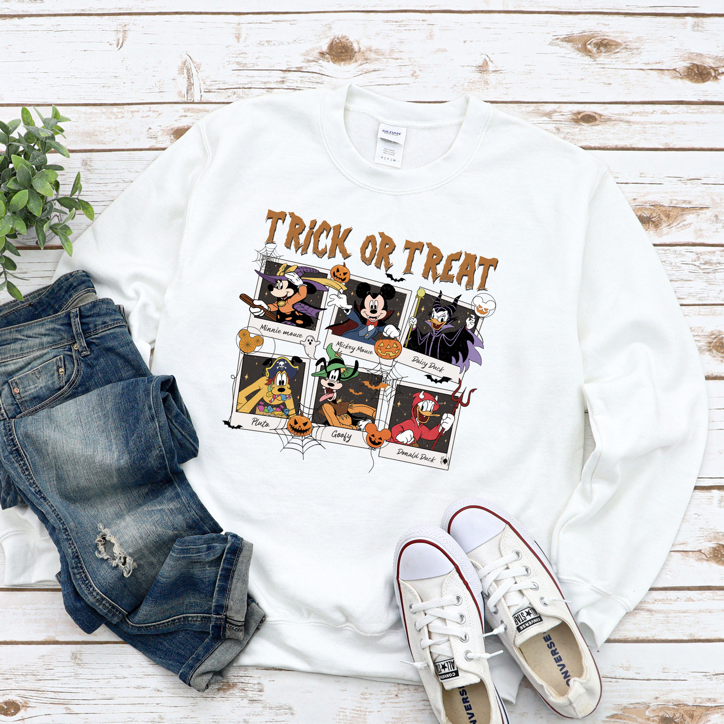 Mickey and Friends Trick or Treat ADULT Sweater