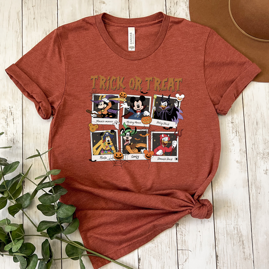 Mickey and Friends Trick or Treat ADULT T-Shirt