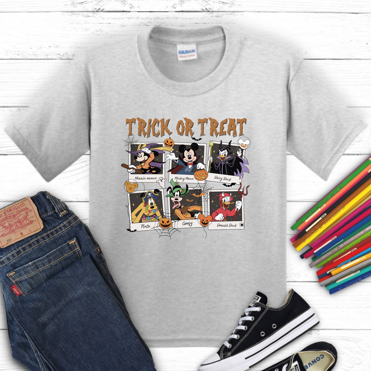 Mickey and Friends Trick or Treat KIDS T-Shirt