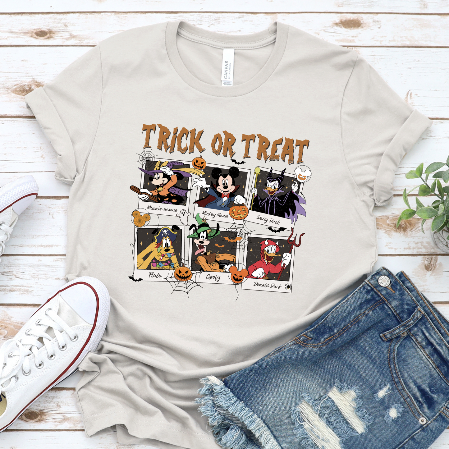 Mickey and Friends Trick or Treat ADULT T-Shirt