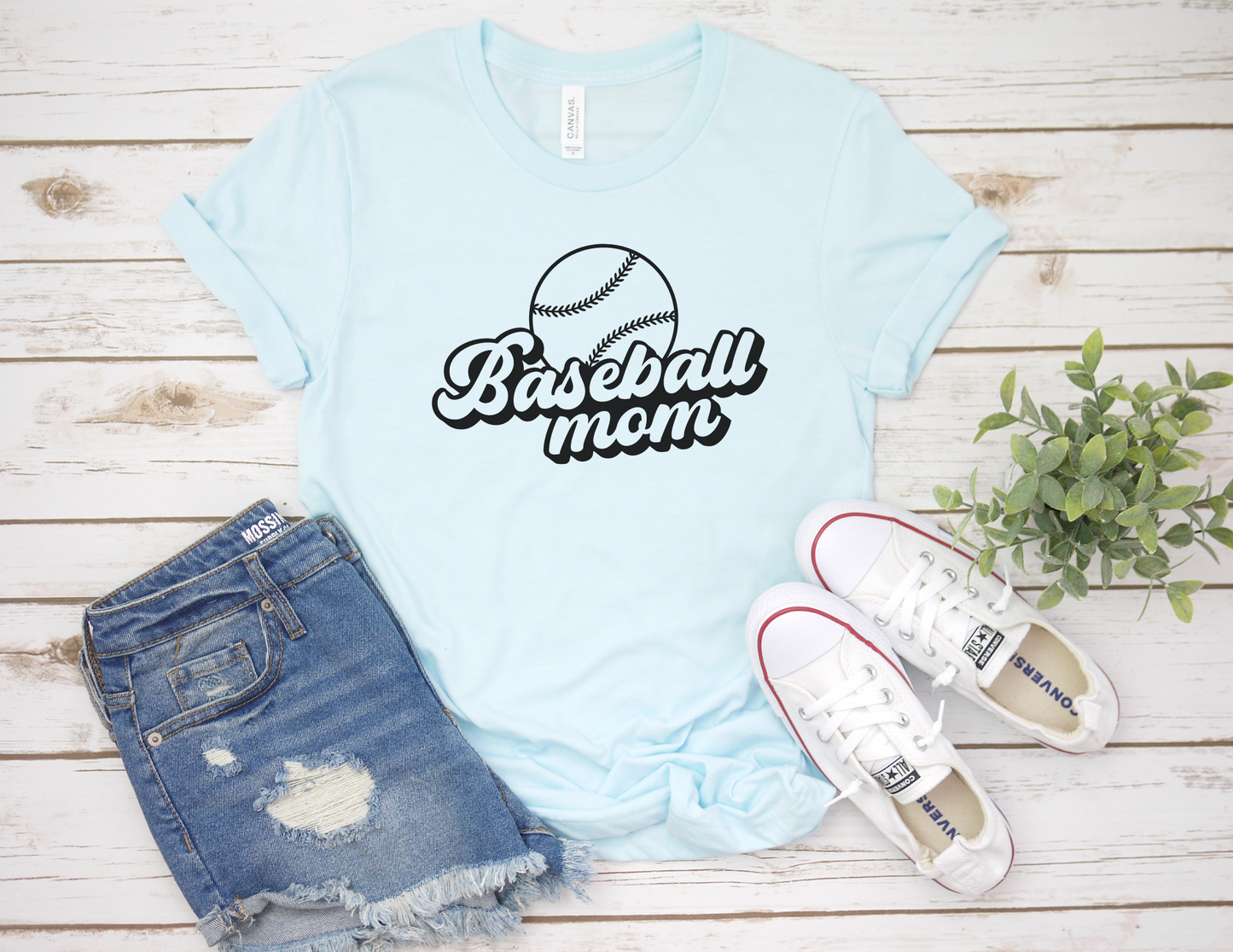 Retro Baseball Mom T-Shirt