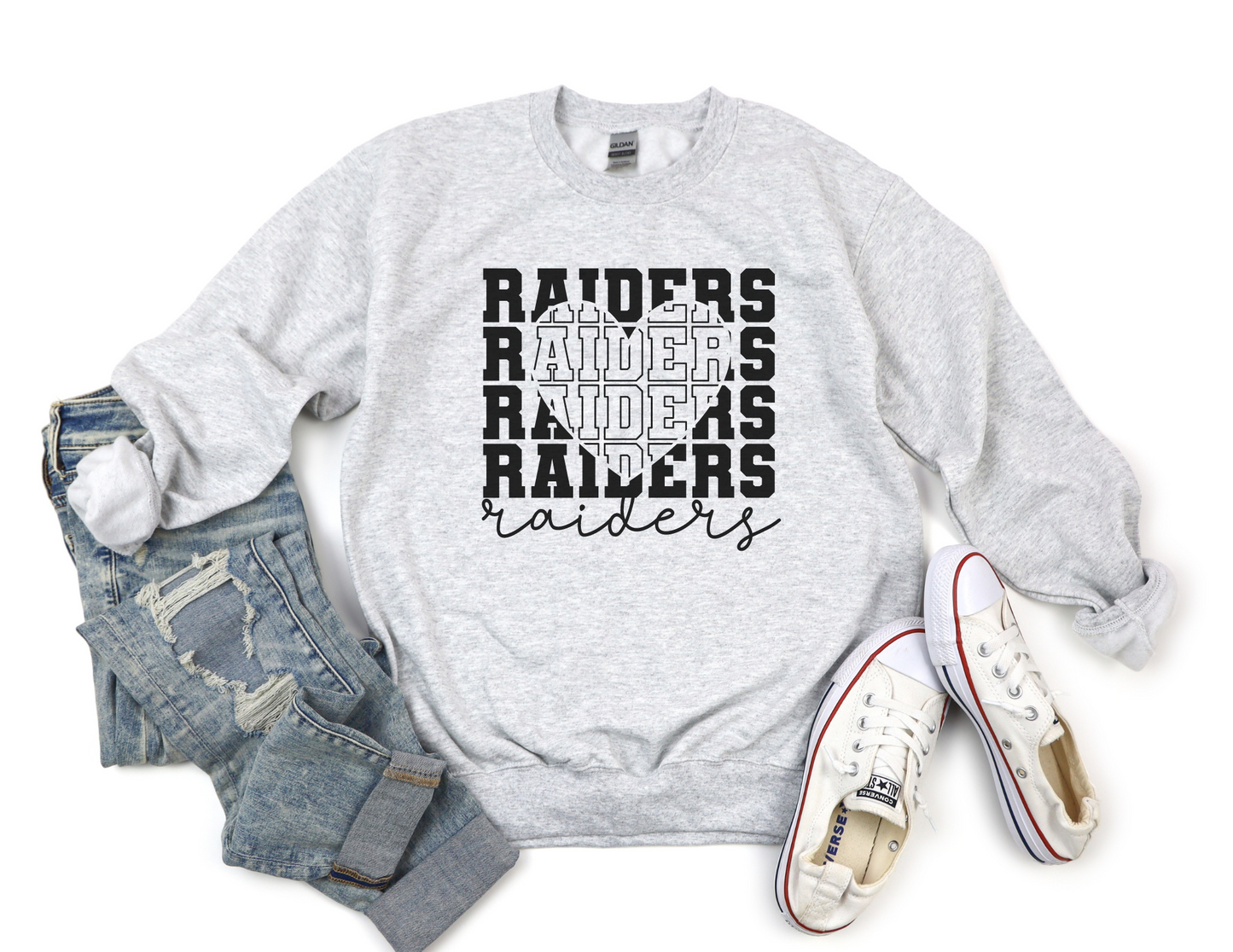 Raiders Heart Sweater