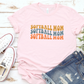 Wavy Softball Mom T-Shirt