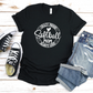 Crazy Loud Always Proud Softball Mom T-Shirt