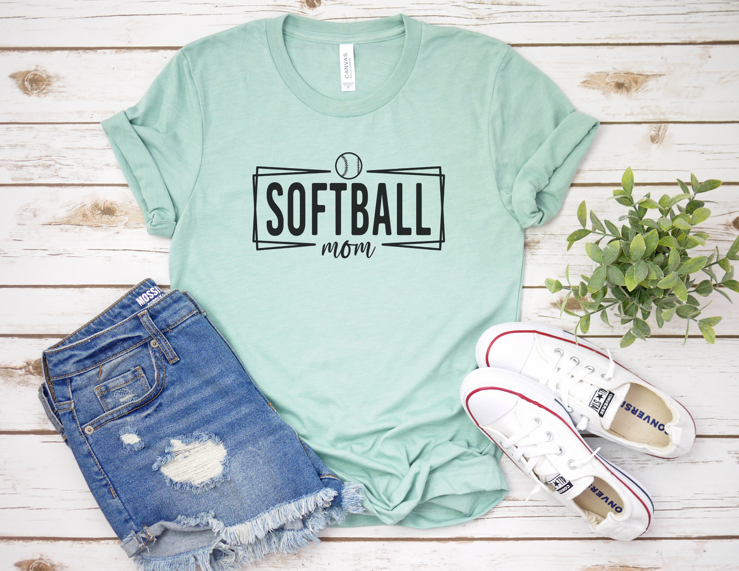 Modern Softball Mom T-Shirt