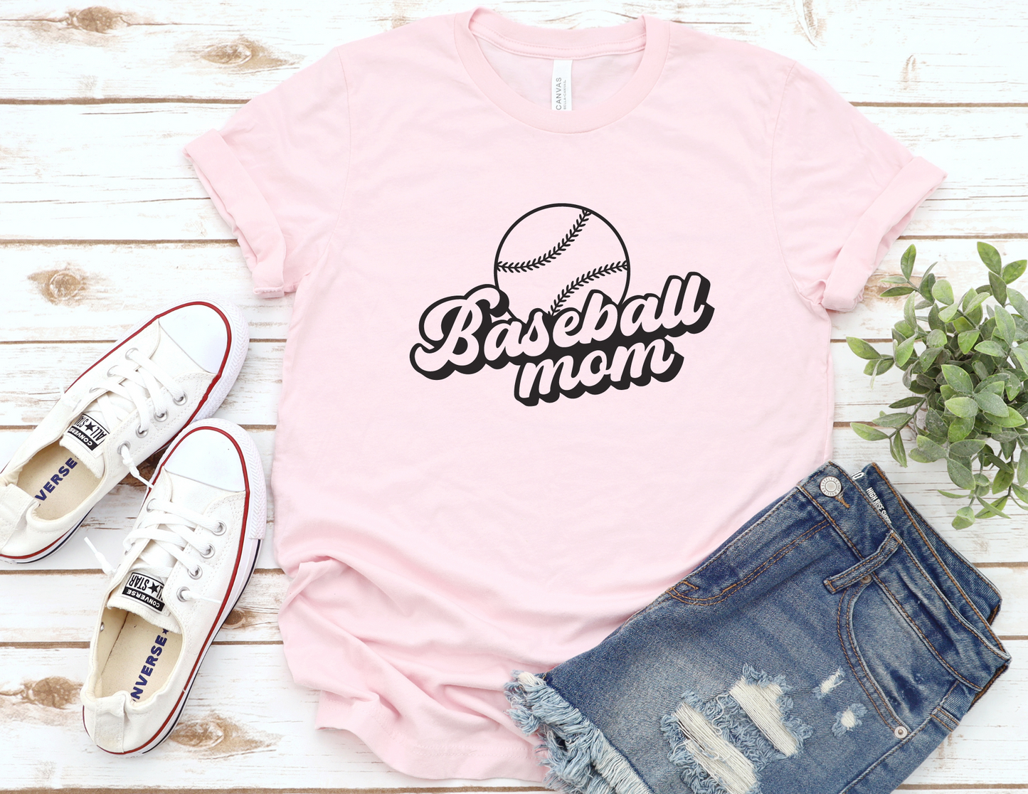 Retro Baseball Mom T-Shirt