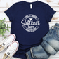 Crazy Loud Always Proud Softball Mom T-Shirt