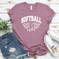 Cheetah Softball Mom T-Shirt