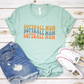 Wavy Softball Mom T-Shirt