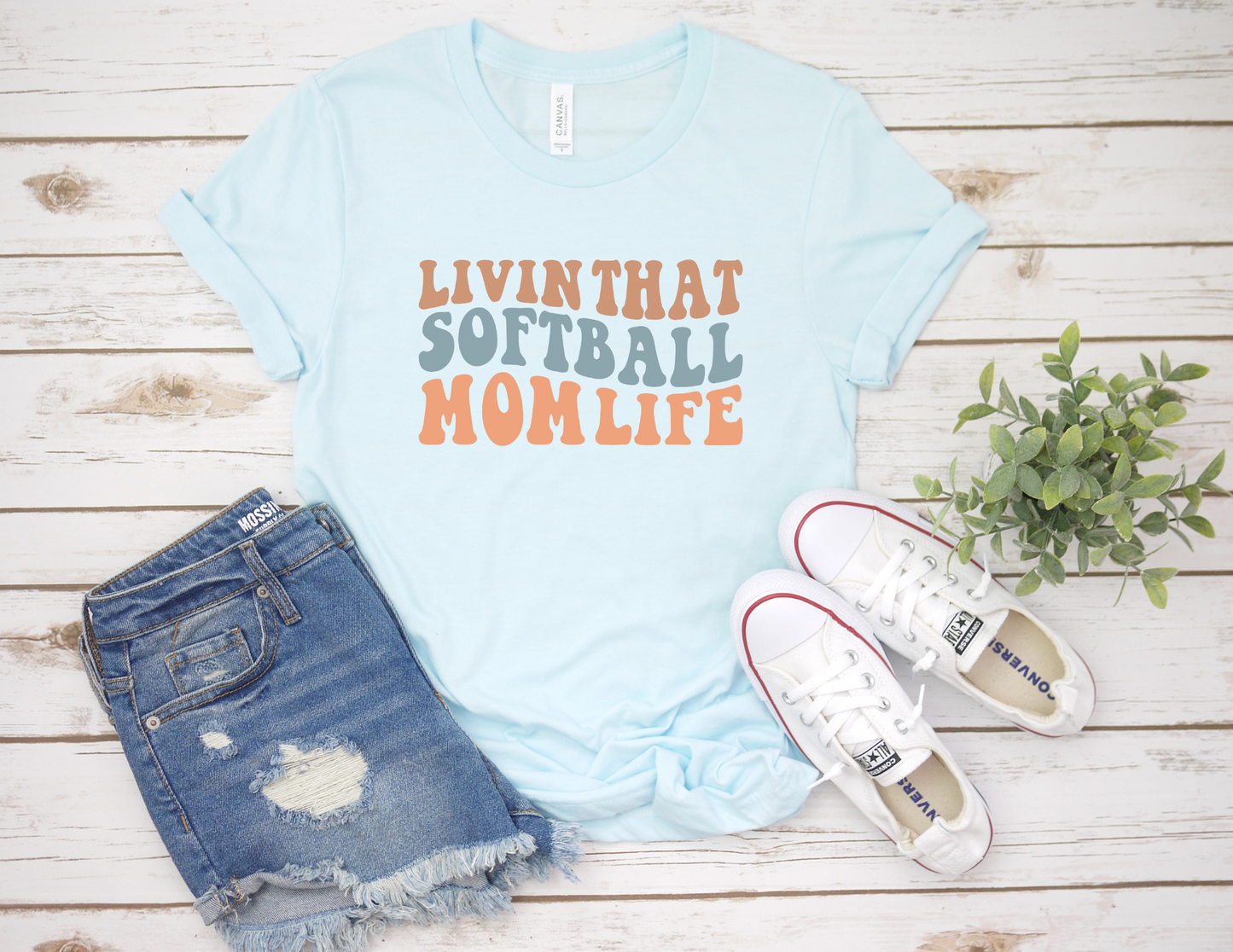 Livin That Softball Mom Life T-Shirt