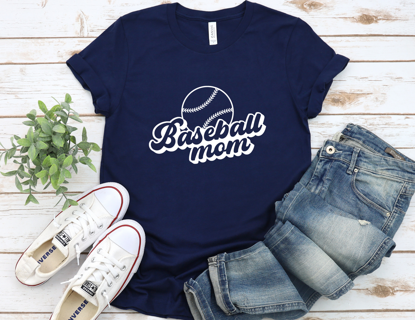 Retro Baseball Mom T-Shirt