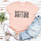 Vintage Groovy Softball Mom T-Shirt