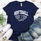 Cheetah Softball Mom T-Shirt