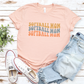 Wavy Softball Mom T-Shirt