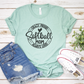 Crazy Loud Always Proud Softball Mom T-Shirt