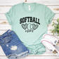 Cheetah Softball Mom T-Shirt