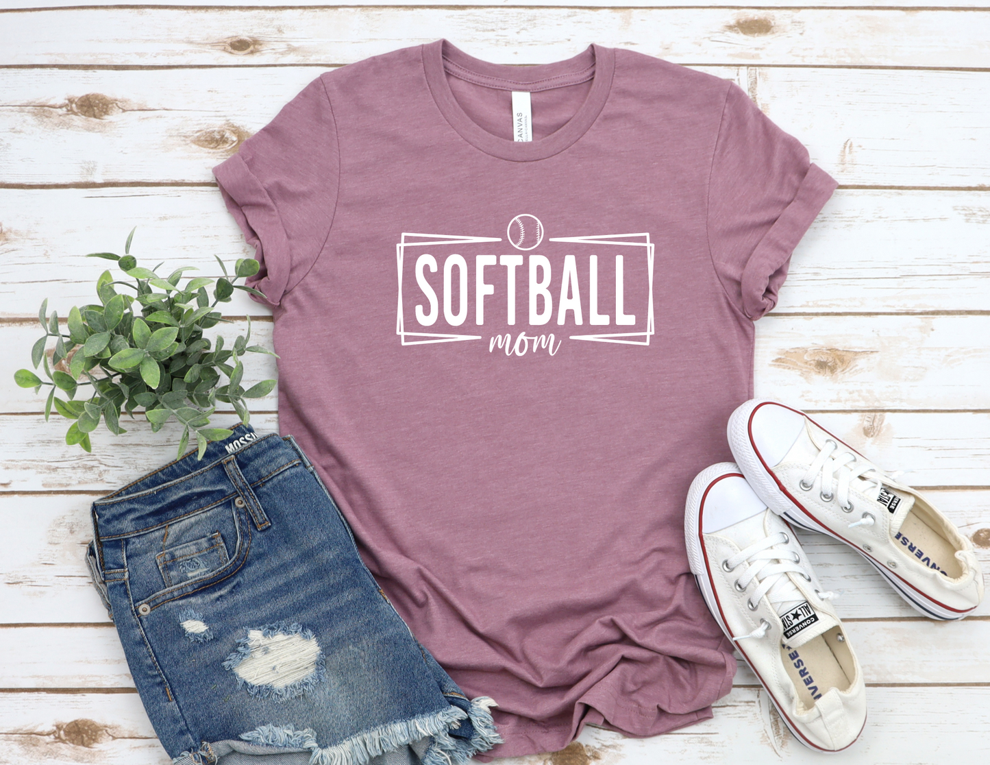 Modern Softball Mom T-Shirt