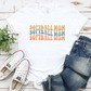 Wavy Softball Mom T-Shirt