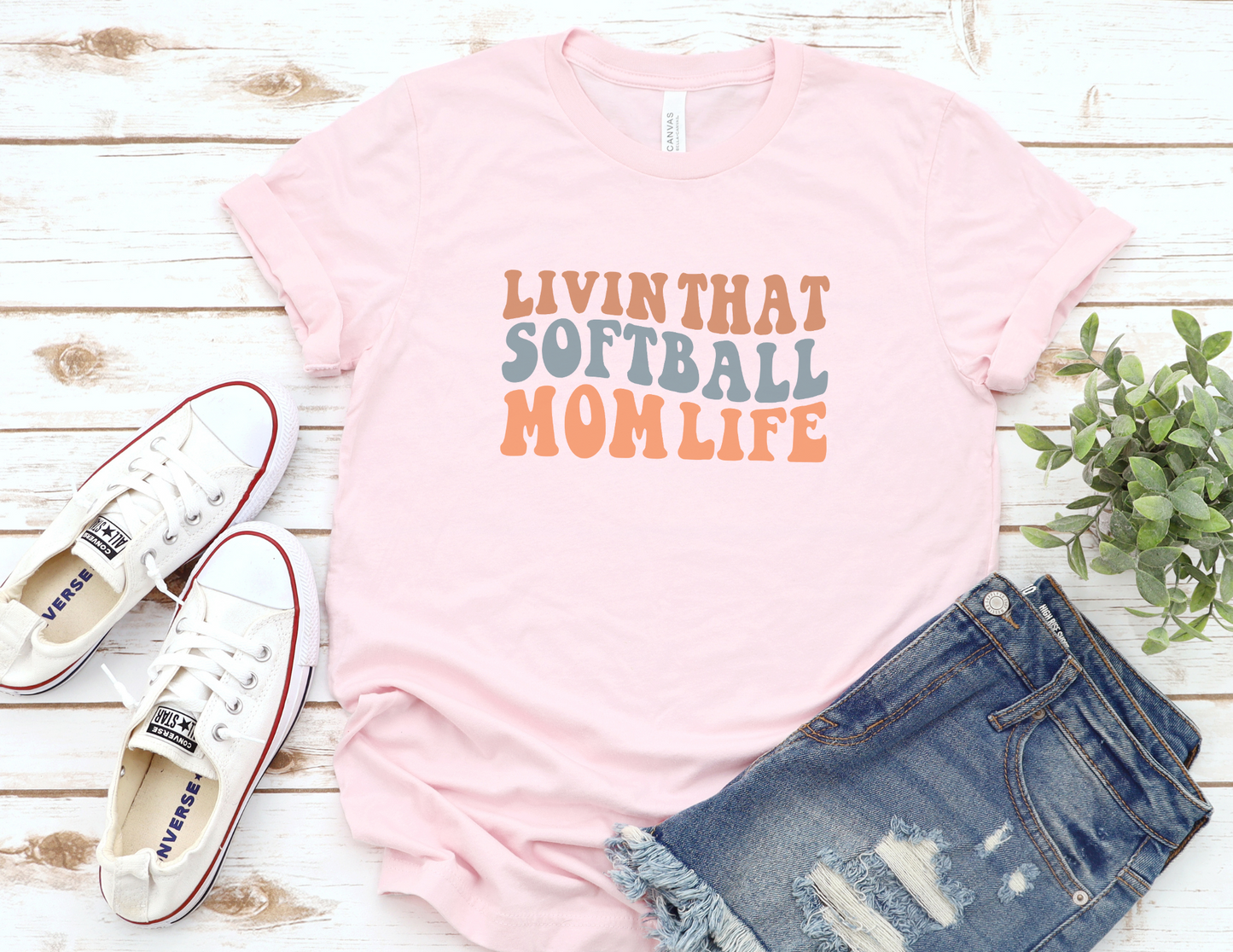 Livin That Softball Mom Life T-Shirt