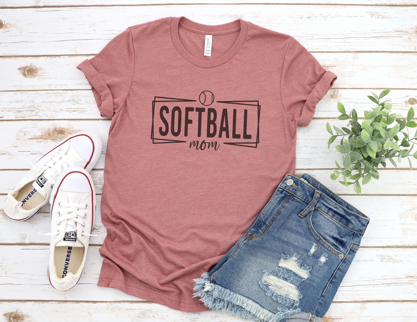 Modern Softball Mom T-Shirt