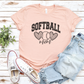 Cheetah Softball Mom T-Shirt