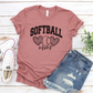 Cheetah Softball Mom T-Shirt